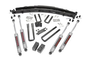 Dodge W200 Pickup Suspension Lift Kit - Rough Country - 4 Inch Lift Kit - '70-'74